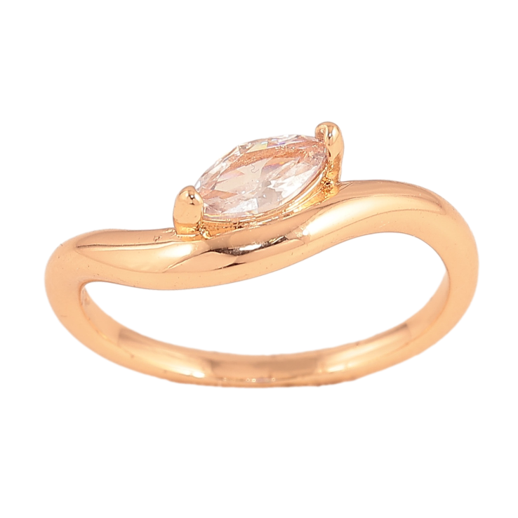 Каблучка Xuping колір Позолота 18K "Візерунок з кристалом" фото №5 Каблучка Xuping колір Позолота 18K "Візерунок з кристалом" фото №5