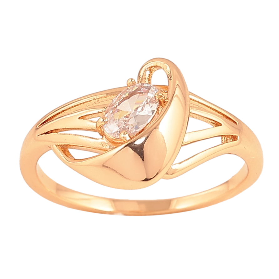 Кольцо Xuping цвет Позолота 18K "Узор с кристаллами"  фото №1