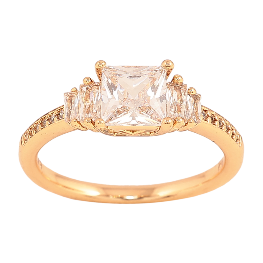 Кольцо Xuping цвет Позолота 18K "Узор с кристаллами" фото №1