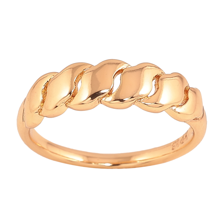 Кольцо Xuping цвет Позолота 18K "Декоративный узор" фото №4