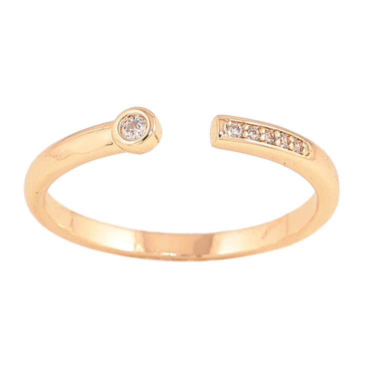 Кольцо Xuping цвет Позолота 18K "Узор с кристаллами" фото №22