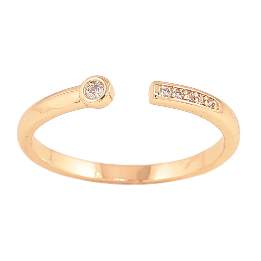 Кольцо Xuping цвет Позолота 18K "Узор с кристаллами" фото №1