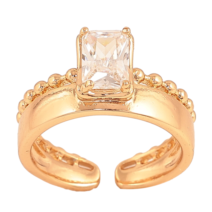 Кольцо Xuping цвет Позолота 18K "Узор с кристаллом" фото №18