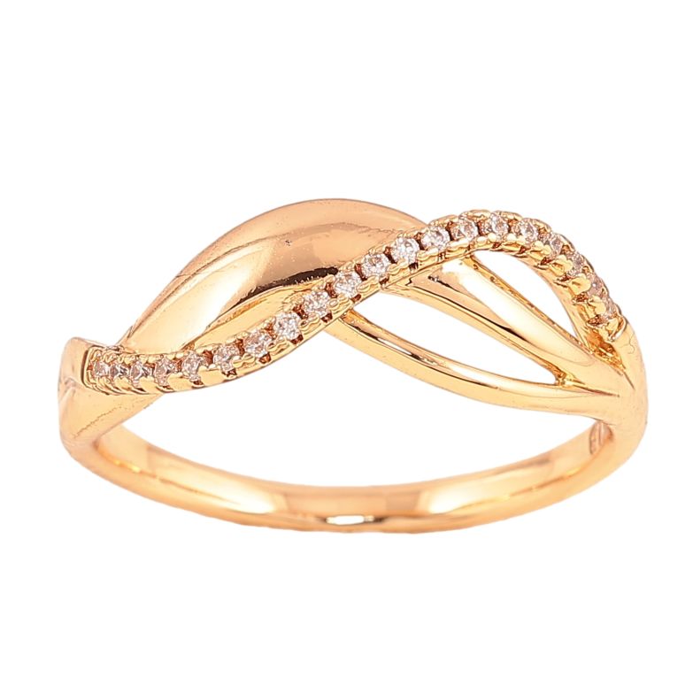 Кольцо Xuping цвет Позолота 18K "Узор с кристаллами" фото №1 Кольцо Xuping цвет Позолота 18K "Узор с кристаллами" фото №1