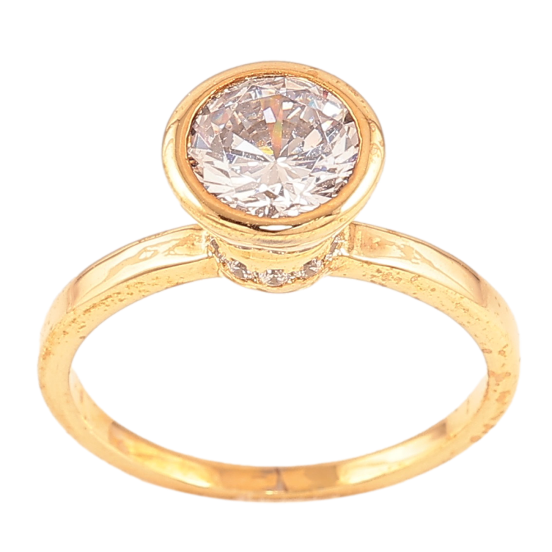 Кольцо Xuping цвет Позолота 18K "Кристалл"  фото №1