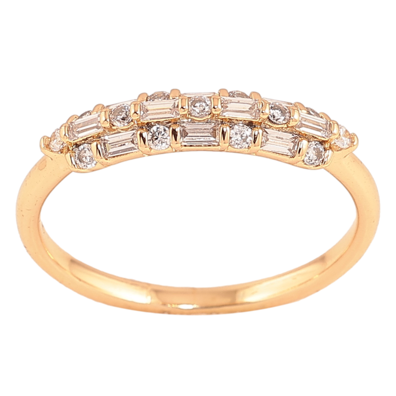 Кольцо Xuping цвет Позолота 18K "Узор с кристаллами" фото №4