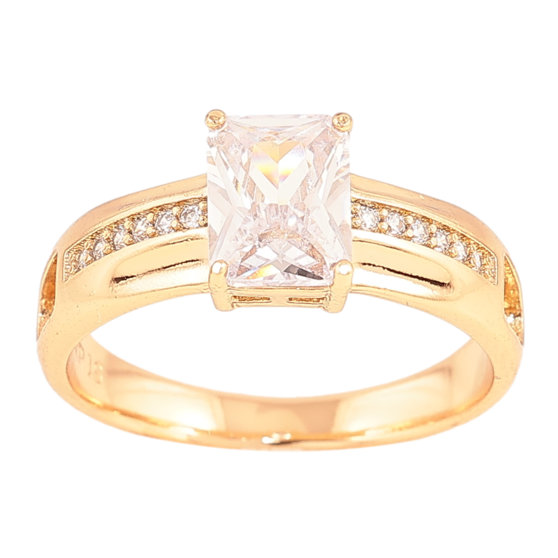 Кольцо Xuping цвет Позолота 18K "Узор с кристаллами" фото №1