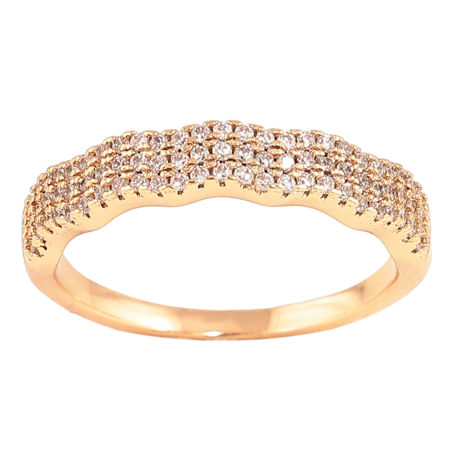 Кольцо Xuping цвет Позолота 18K "Инкрустация кристаллами" фото №1