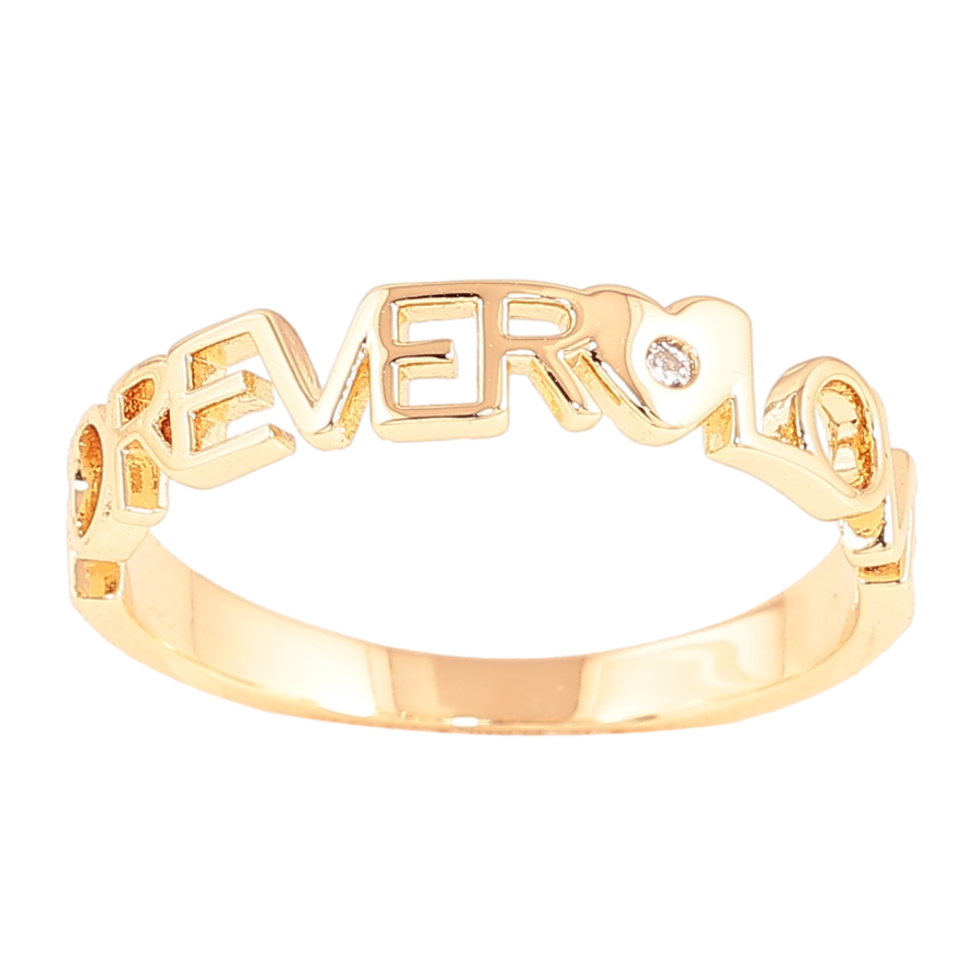 Каблучка Xuping колір Позолота 18K "Forever love" фото №1