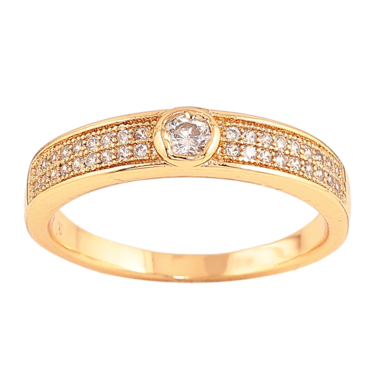 Кольцо Xuping цвет Позолота 18K "Узор с инкрустацией кристаллами" фото №20