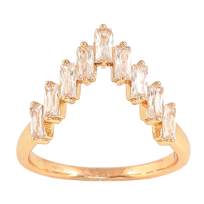 Кольцо Xuping цвет Позолота 18K "Узор с кристаллами" фото №1