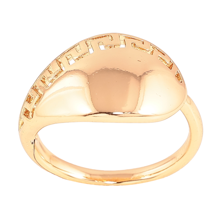 Каблучка Xuping колір Позолота 18K "Грецький візерунок" фото №14