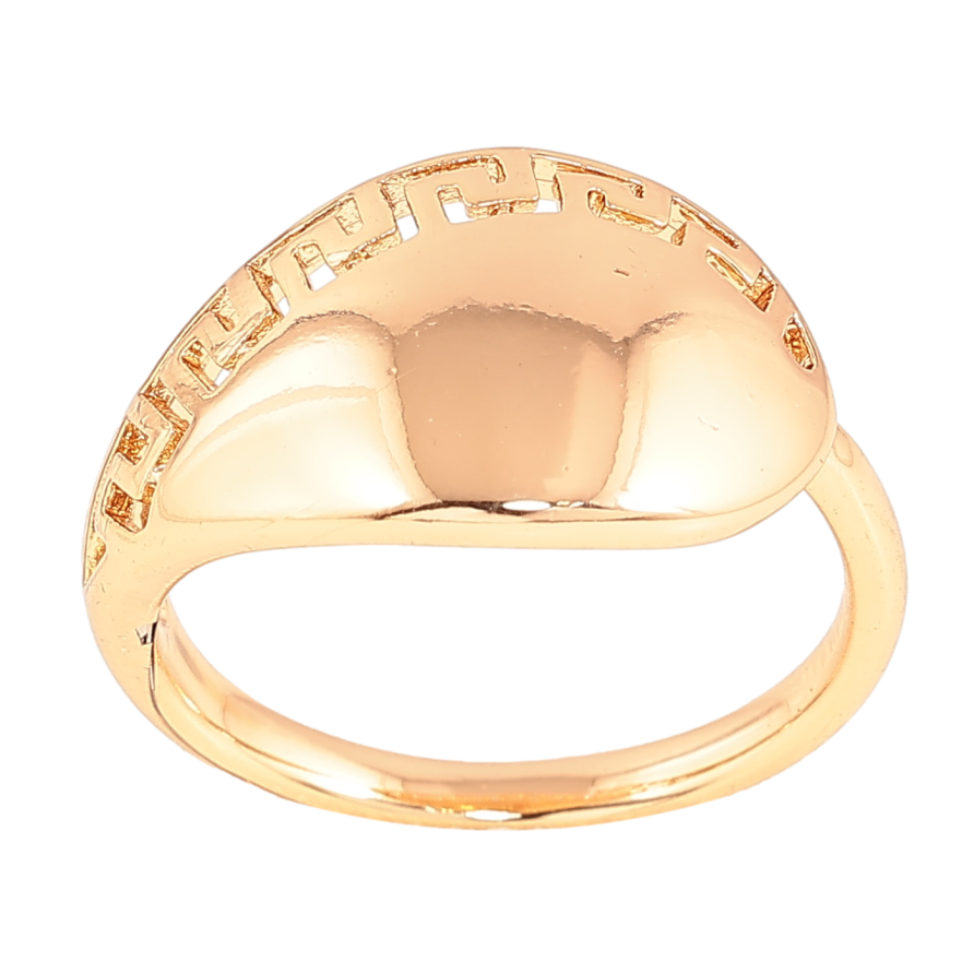 Каблучка Xuping колір Позолота 18K "Грецький візерунок" фото №1