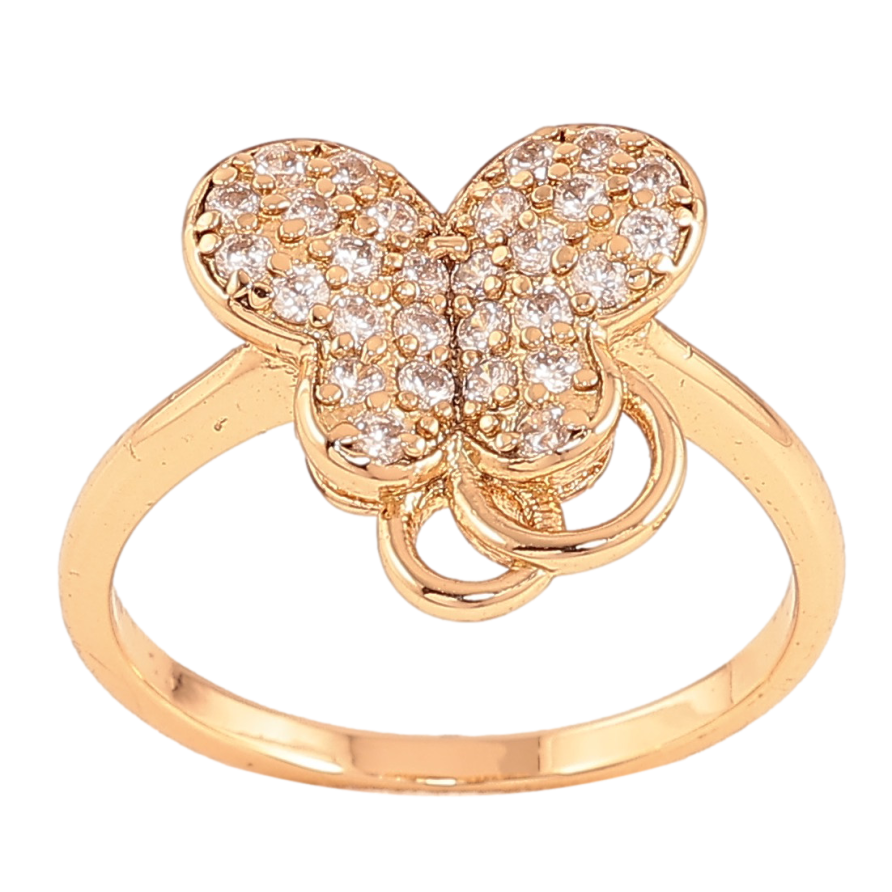 Кольцо Xuping цвет Позолота 18K "Бабочка"  фото №1