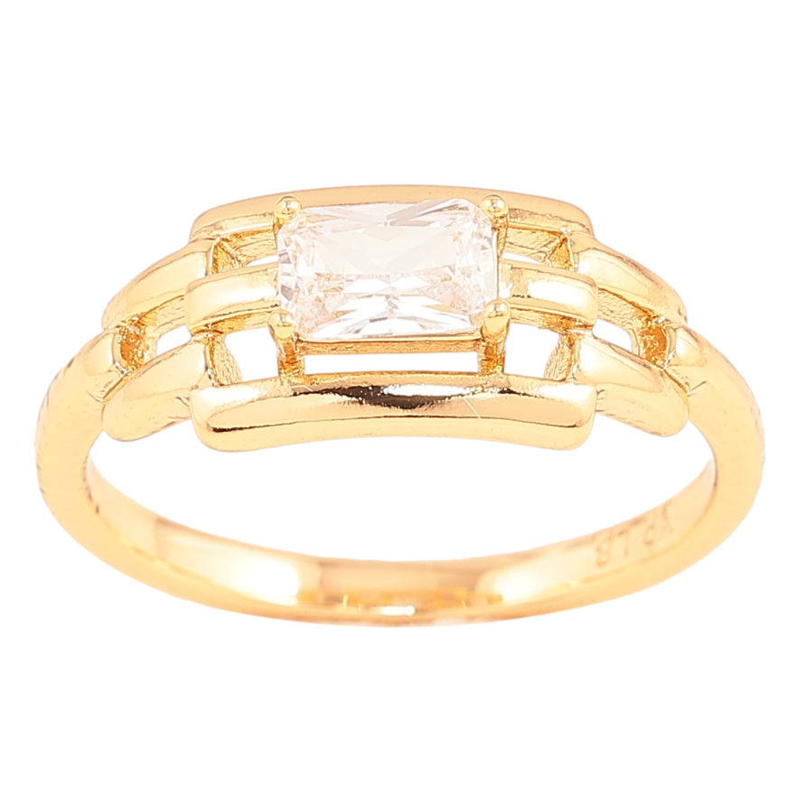 Кольцо Xuping цвет Позолота 18K "Узор с кристаллом" фото №1