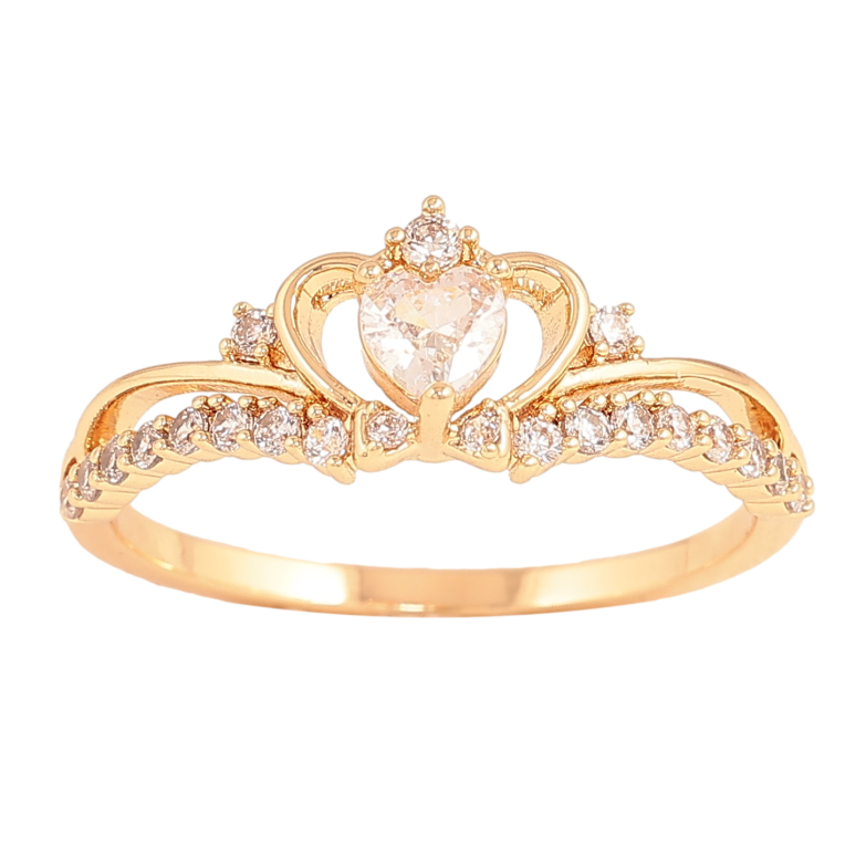 Кольцо Xuping цвет Позолота 18K "Узор с кристаллами" фото №1 Кольцо Xuping цвет Позолота 18K "Узор с кристаллами" фото №1