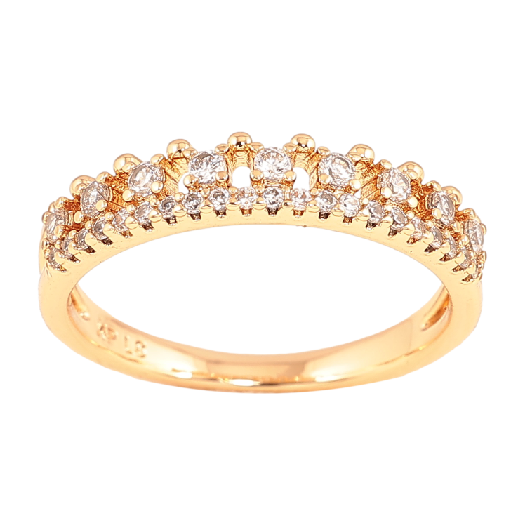 Каблучка Xuping колір Позолота 18K "Інкрустація кристалами" фото №1