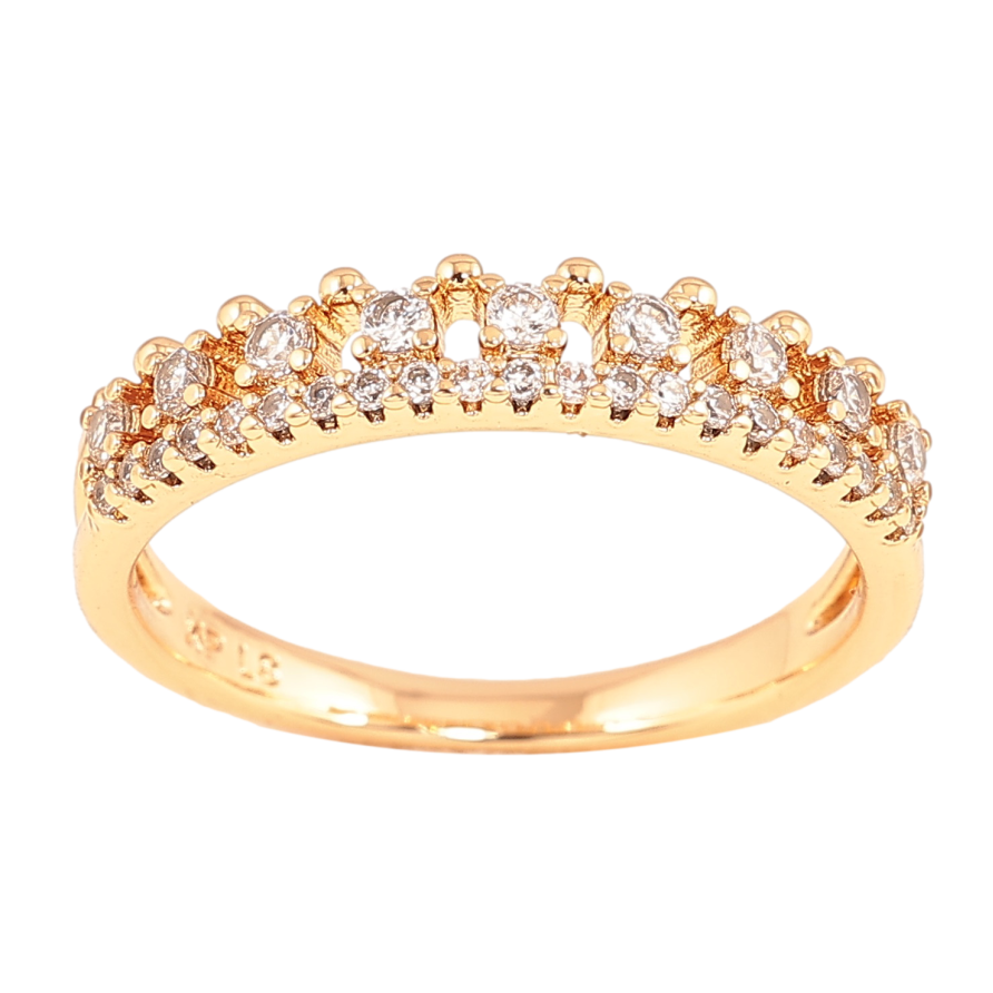 Каблучка Xuping колір Позолота 18K "Інкрустація кристалами" фото №1 Каблучка Xuping колір Позолота 18K "Інкрустація кристалами" фото №1