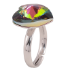 Кольцо Xuping цвет Родий с кр-ми Swarovski "Кристальное сердце Vitrail Medium" фото №4