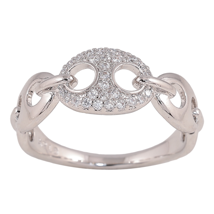 Каблучка Xuping колір Родій "Візерунок з кристалами" фото №18 Каблучка Xuping колір Родій "Візерунок з кристалами" фото №18