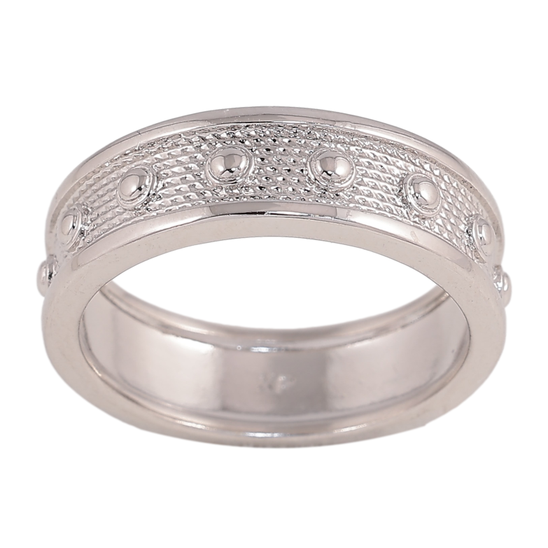 Каблучка Xuping колір Родій "Декоративний візерунок. шир. 6мм" фото №22