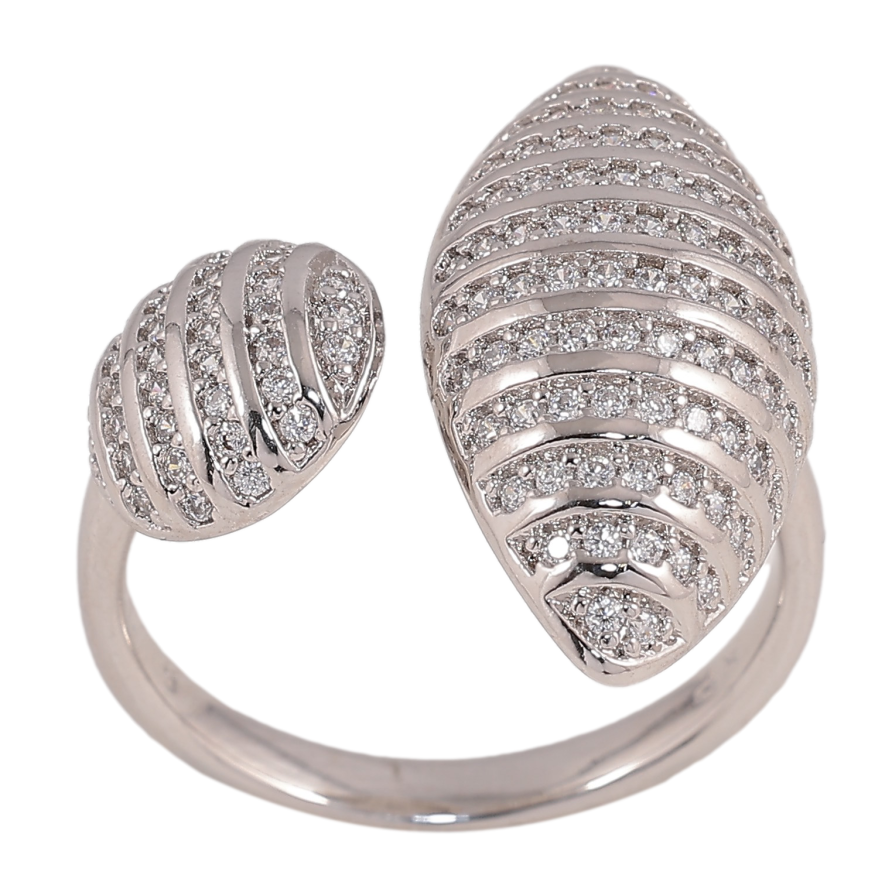 Каблучка Xuping колір Родій "Інкрустація кристалами" фото №1