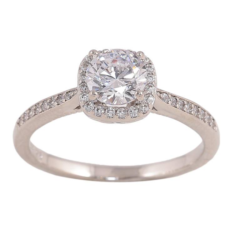 Каблучка Xuping колір Родій "Візерунок з кристалами" фото №19