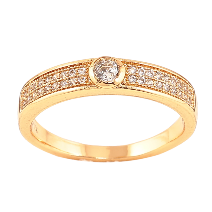 Каблучка Xuping колір позолота 18K інкрустація кристалами фото №17