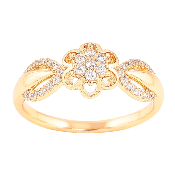 Каблучка Xuping колір позолота 18K квітка з кристалами фото №22