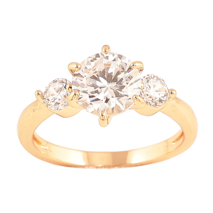 Кольцо Xuping цвет позолота 18K узор с кристаллами фото №21