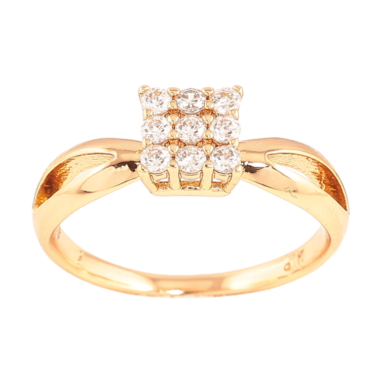 Каблучка Xuping колір позолота 18K візерунок з кристалами фото №20