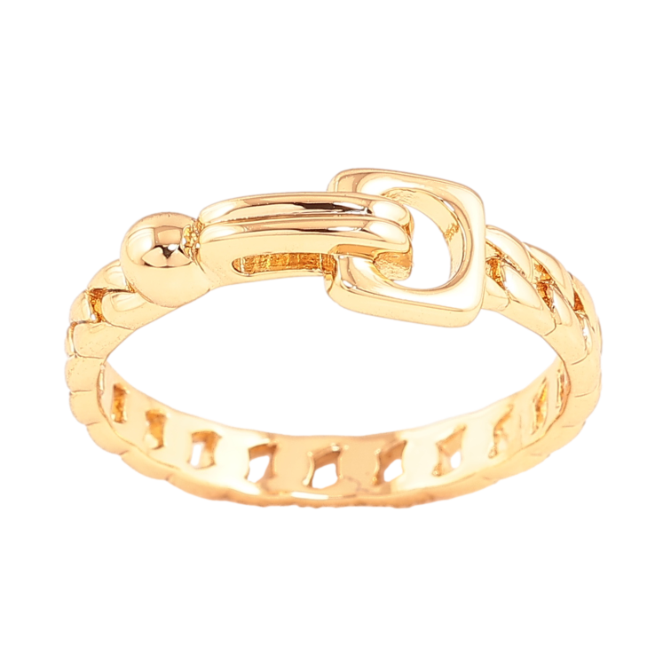 Каблучка Xuping колір позолота 18K візерунок ланцюжок із застібкою фото №12