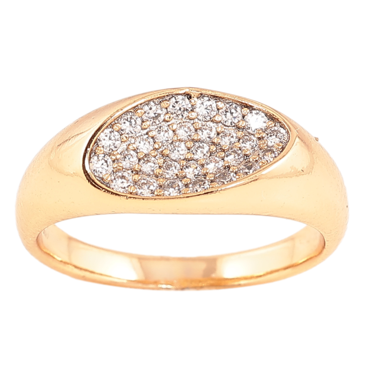 Каблучка Xuping колір позолота 18K візерунок з кристалами фото №25