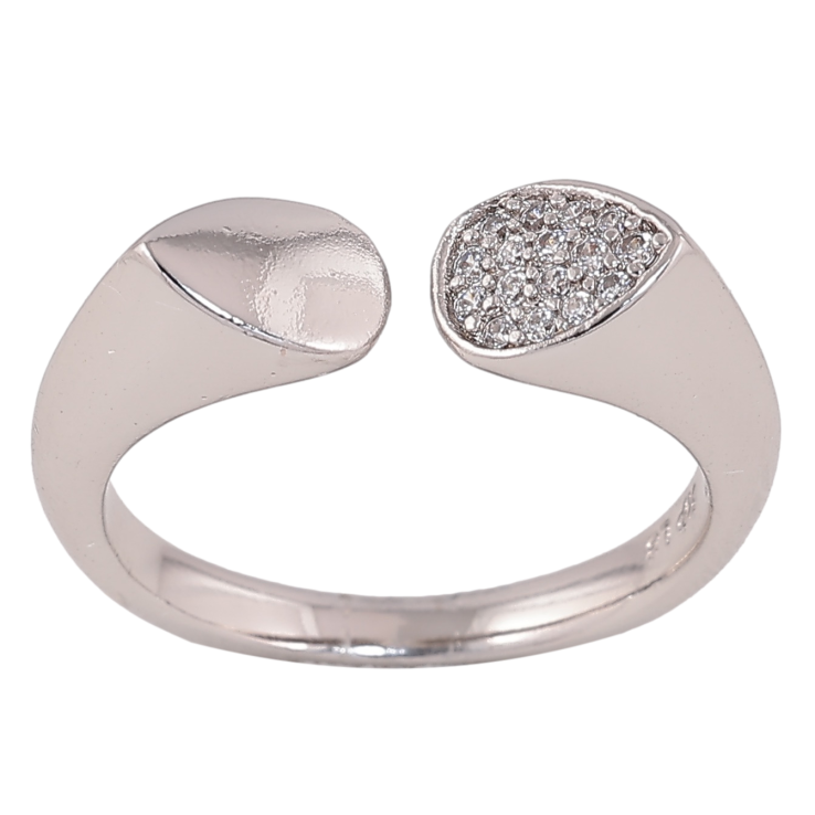 Каблучка Xuping колір родій інкрустація кристалами фото №7