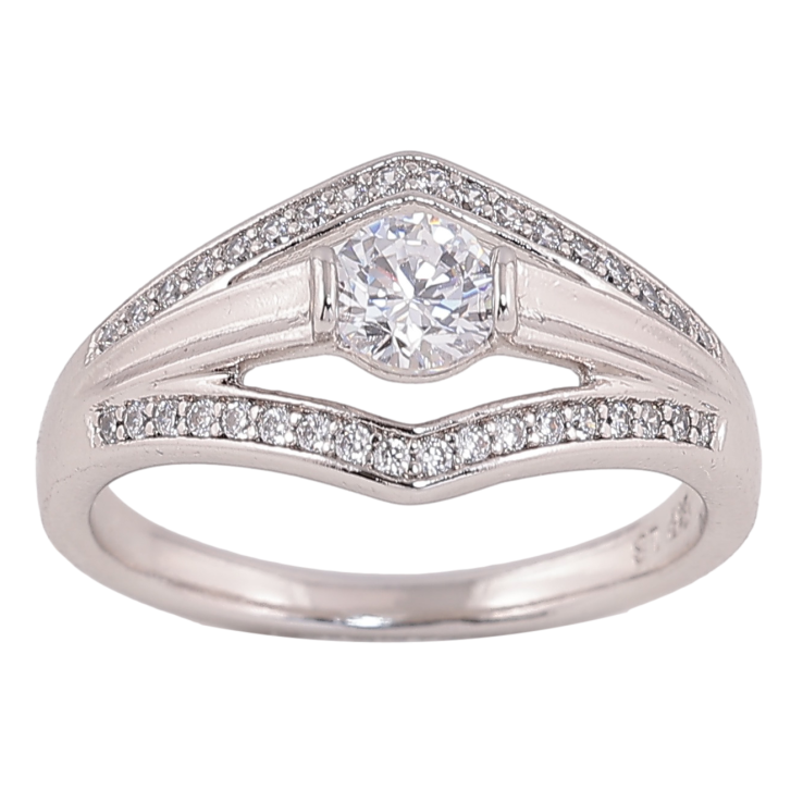 Каблучка Xuping колір родій візерунок з інкрустацією кристалами фото №17