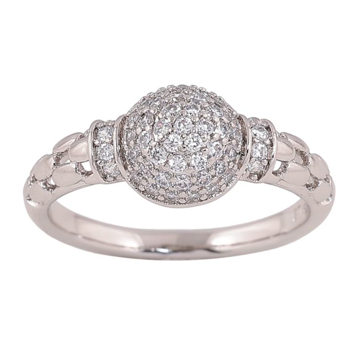 Каблучка Xuping колір родій візерунок з інкрустацією кристалами фото №18