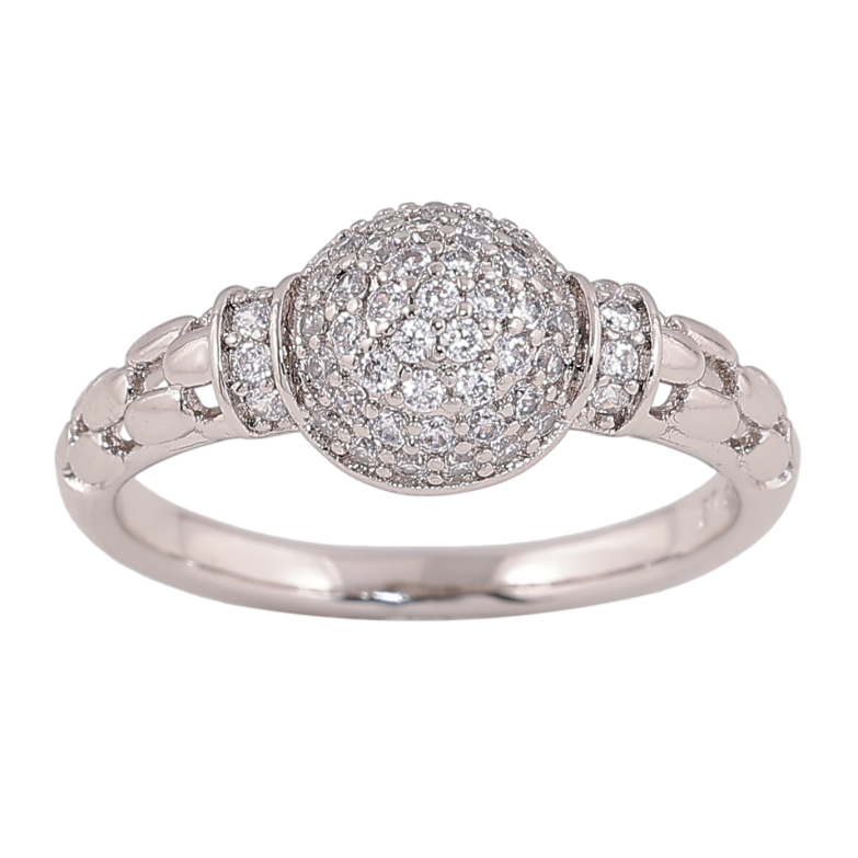 Каблучка Xuping колір родій візерунок з інкрустацією кристалами фото №15