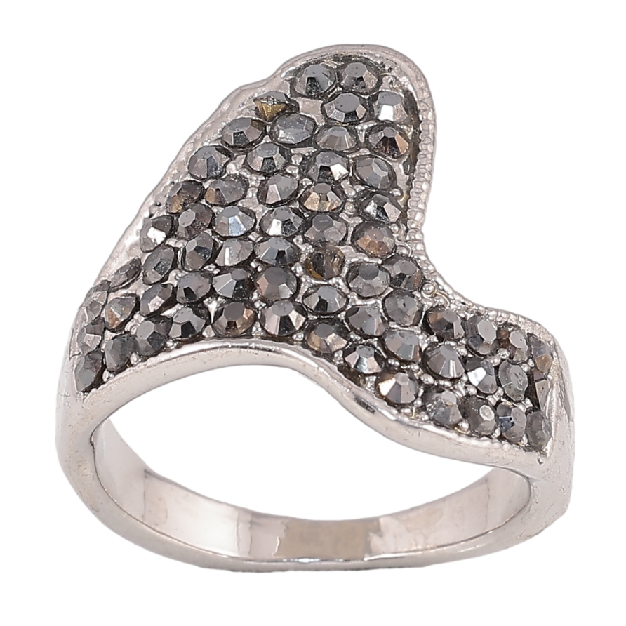 Каблучка "Інкрустація стразами" р. 16 фото №1 Каблучка "Інкрустація стразами" р. 16 фото №1