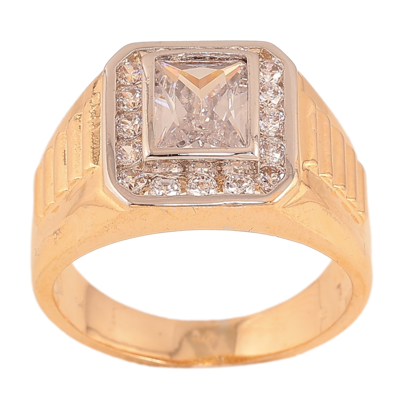 Перстень Xuping колір Позолота 18K+Родій "Інкрустація кристалами" фото №1