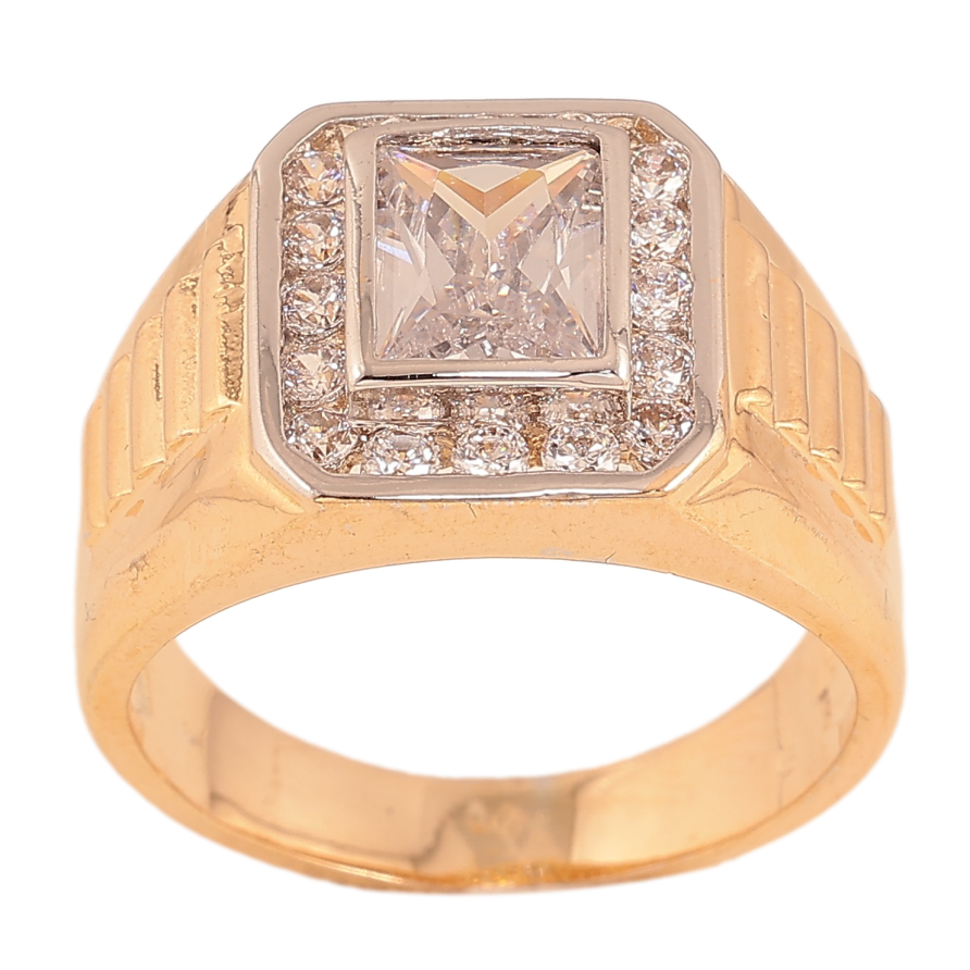 Перстень Xuping колір Позолота 18K+Родій "Інкрустація кристалами" фото №1