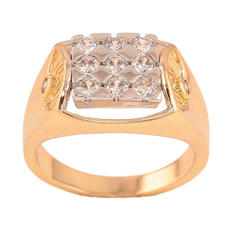 Перстень Xuping колір Позолота 18К+Родій "Інкрустація кристалами" фото №2 Перстень Xuping колір Позолота 18К+Родій "Інкрустація кристалами" фото №2