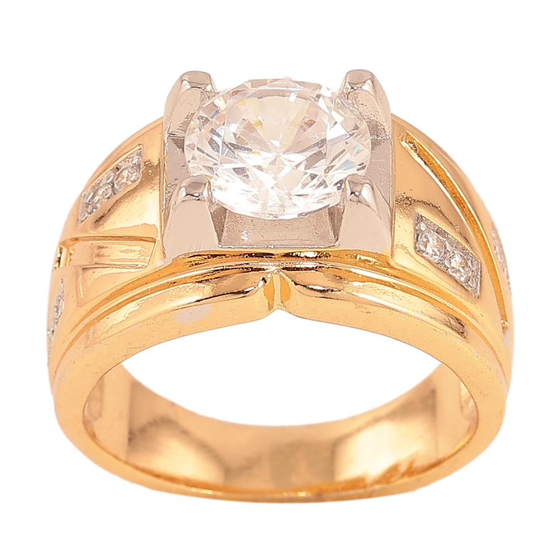 Перстень Xuping колір Позолота 18К+Родій "Візерунок з кристалами" фото №1 Перстень Xuping колір Позолота 18К+Родій "Візерунок з кристалами" фото №1