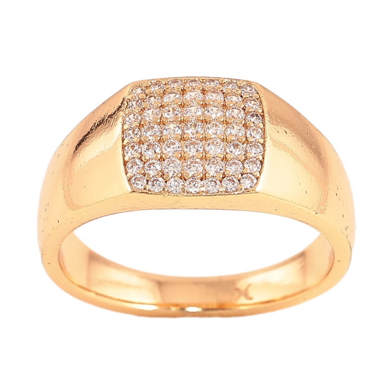 Перстень Xuping колір Позолота 18K "Візерунок з інкрустацією кристалами" фото №18