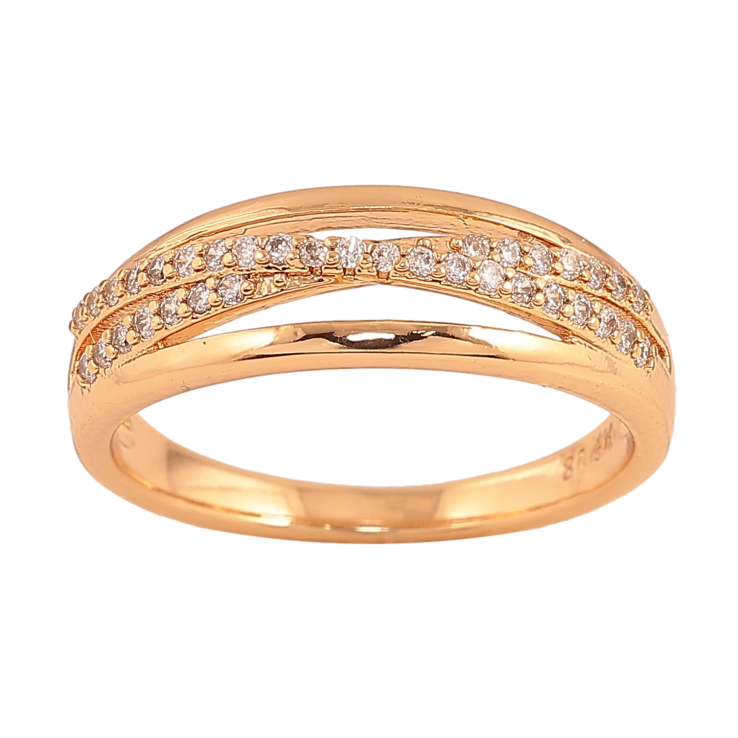 Каблучка Xuping колір Позолота 18K "Візерунок з кристалами" фото №13 Каблучка Xuping колір Позолота 18K "Візерунок з кристалами" фото №13