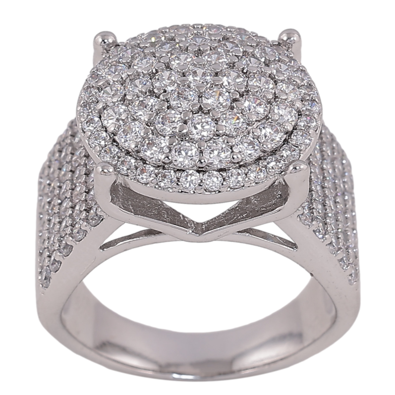 Перстень Xuping колір родій інкрустація кристалами фото №13