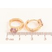 Серьги Xuping M&L цвет 18K колечки "Узор с сиреневыми кристаллами" фото №2