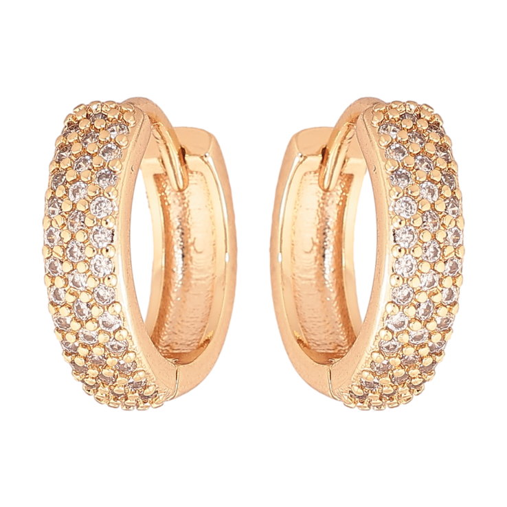 Серьги Xuping M&L цвет 18K колечки "Инкрустация кристаллами" фото №25