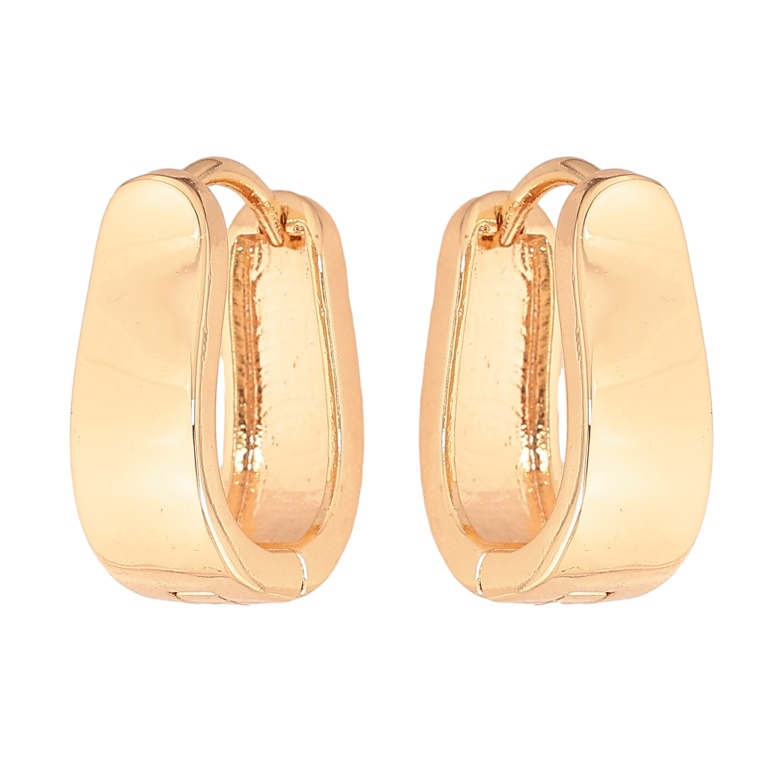 Сережки Xuping M&L колір 18K колечка "Класика" фото №1