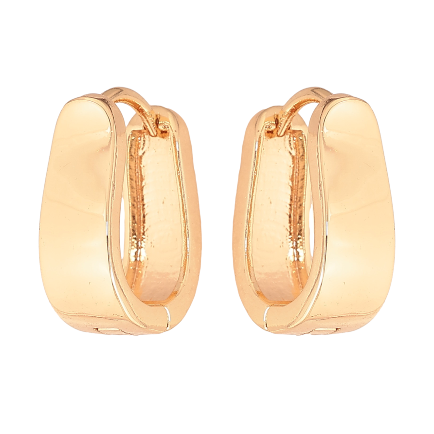 Серьги Xuping M&L цвет 18K колечки "Классика" фото №1