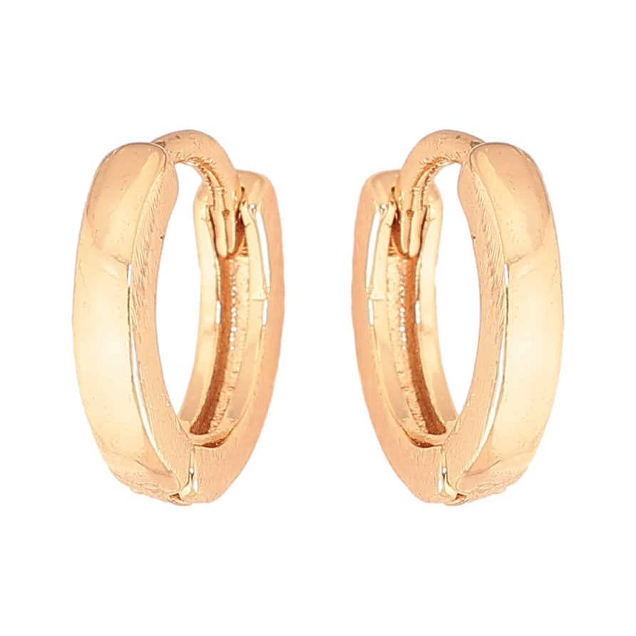 Сережки Xuping M&L колір 18K колечка "Класика, шир. 2мм" ø 12мм фото №1